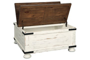 Wystfield White/Brown Coffee Table - Lara FurnitureCoffee Table