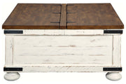 Wystfield White/Brown Coffee Table - Lara FurnitureCoffee Table