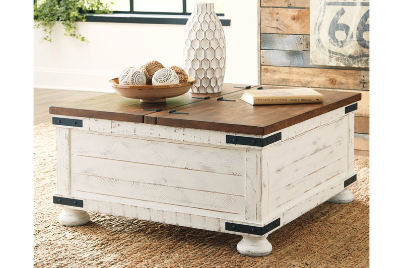 Wystfield White/Brown Coffee Table - Lara FurnitureCoffee Table