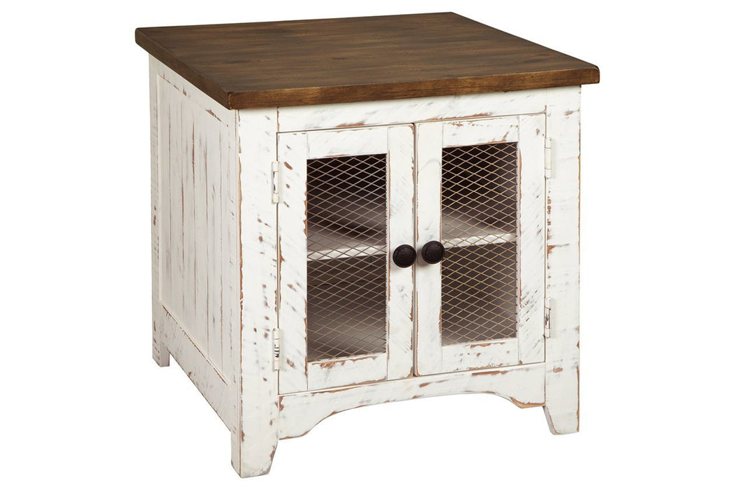 Wystfield White/Brown End Table - Gate FurnitureEnd Table