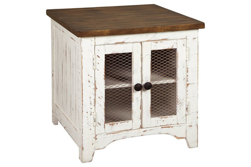 Wystfield White/Brown End Table - Lara FurnitureEnd Table