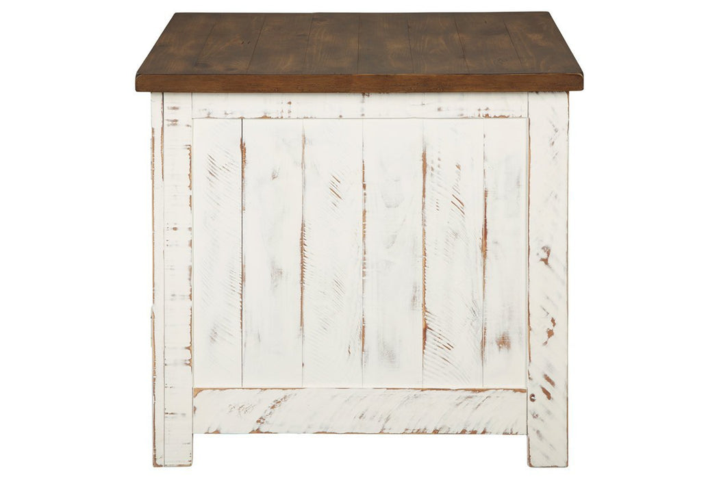 Wystfield White/Brown End Table - Gate FurnitureEnd Table