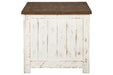 Wystfield White/Brown End Table - Gate FurnitureEnd Table