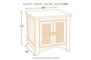 Wystfield White/Brown End Table - Lara FurnitureEnd Table