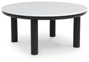 Xandrum Black/White Table (Set of 3) - T159-13
