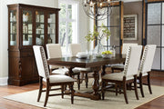 Yates Dark Oak Extendable Dining Set - Lara FurnitureDining Room Set