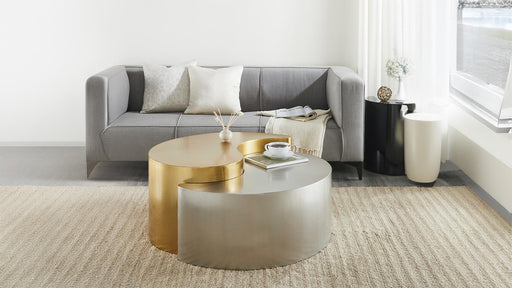 Ying Yang Coffee Table Gold & Silver - Ying Yang Coffee Table Gold & Silver
