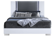 Ylime Smooth White King Bed Group Fully Slatted - YLIME-SMOOTH WHITE-KBG-N