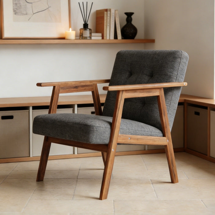 YM18835ACD02 Accent Chair (Gray) - YM18835ACD02
