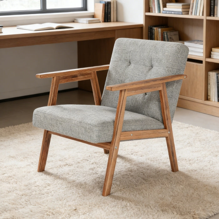YM18835ACL01 Accent Chair (Light Gray) - YM18835ACL01