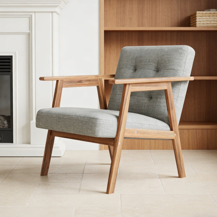 YM18835ACL01 Accent Chair (Light Gray) - YM18835ACL01