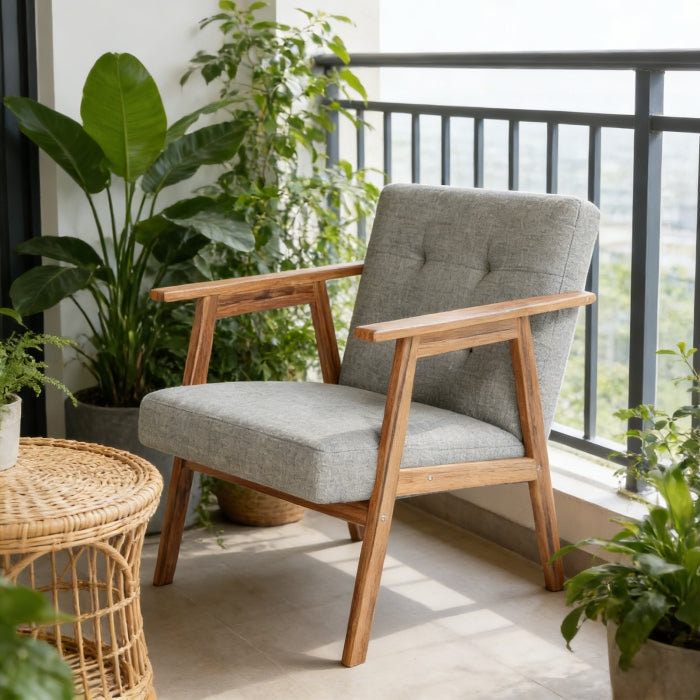 YM18835ACL01 Accent Chair (Light Gray) - YM18835ACL01