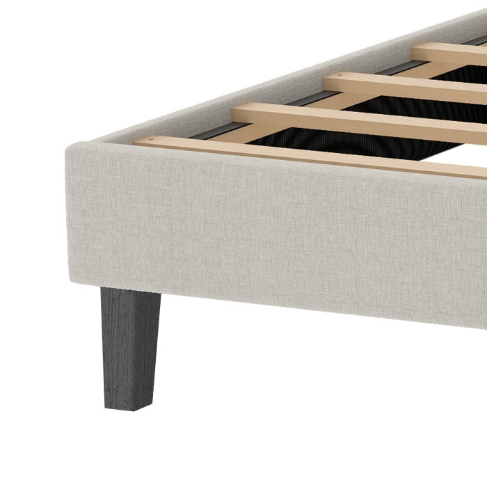 YM18835QSB01 Queen Bed (Beige) - YM18835QSB01