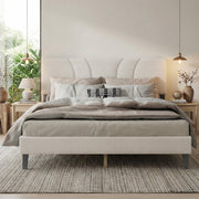 YM18835QSB01 Queen Bed (Beige) - YM18835QSB01
