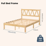 YM18835WFB02 Full Wooden Bed - YM18835WFB02