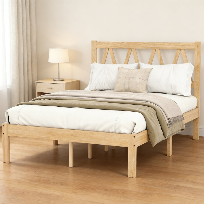YM18835WFB02 Full Wooden Bed - YM18835WFB02