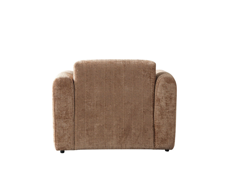 Yulia Coffee Boucle Chair - YULIACOFB-CHAIR