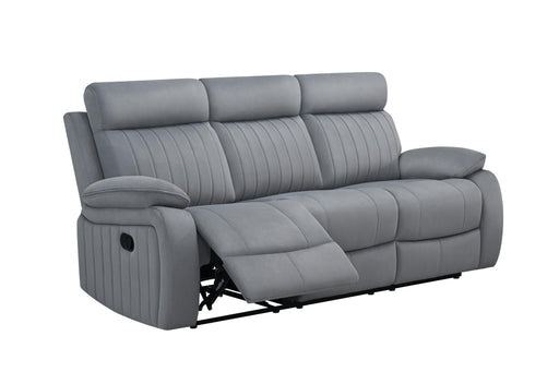 Yuna - Gray Manual Recliner Sofa With DDT, Cup Holder and Power Source - L627-S