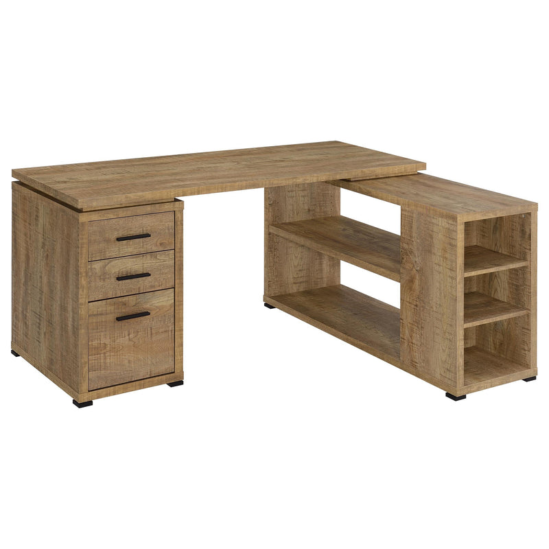 Yvette 60-inch 3-drawer L-Shape Computer Desk Mango - 800786