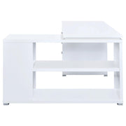 Yvette 60-inch 3-drawer L-Shape Computer Desk White - 800516