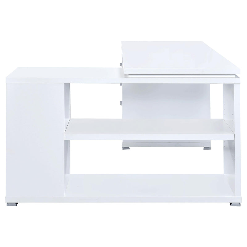 Yvette 60-inch 3-drawer L-Shape Computer Desk White - 800516