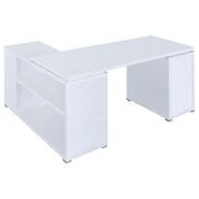 Yvette 60-inch 3-drawer L-Shape Computer Desk White - 800516