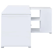 Yvette 60-inch 3-drawer L-Shape Computer Desk White - 800516