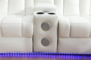 Zachary 3PC Power Sectional - L469-White-3PC Sectional