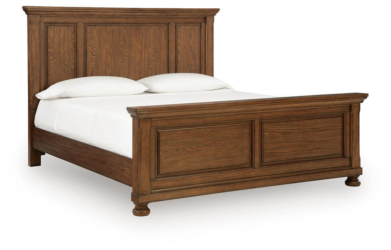 Zackaryn Warm Brown California King Panel Bed - PCB807B8