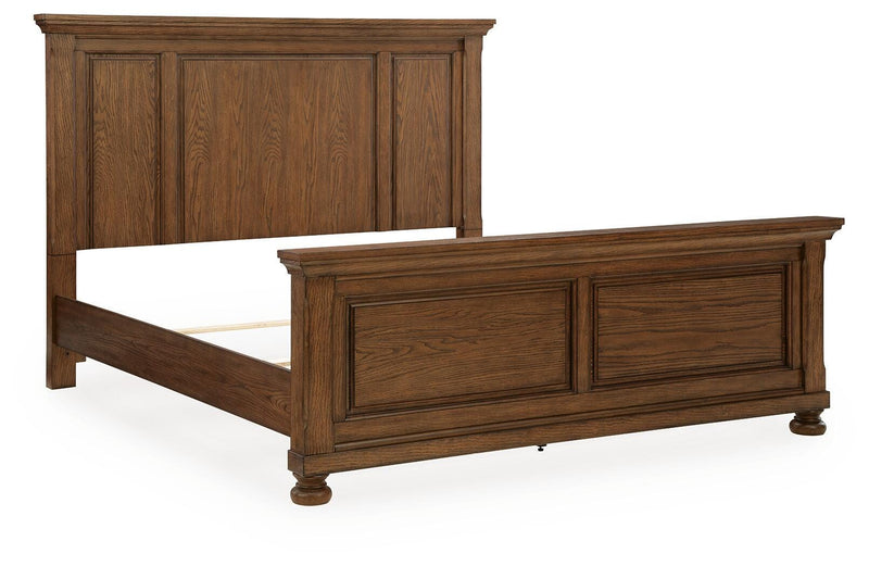 Zackaryn Warm Brown California King Panel Bed - PCB807B8