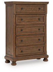 Zackaryn Warm Brown Chest of Drawers - PCB807-46