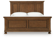 Zackaryn Warm Brown King Panel Bed - PCB807B6