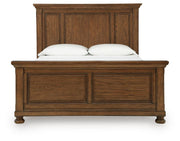 Zackaryn Warm Brown Queen Panel Bed - PCB807B2