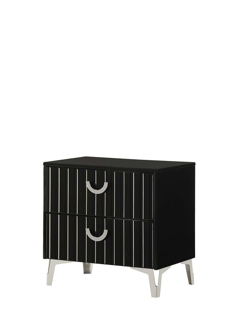 Zane - 2 Drawers Black Nightstand - B279-N