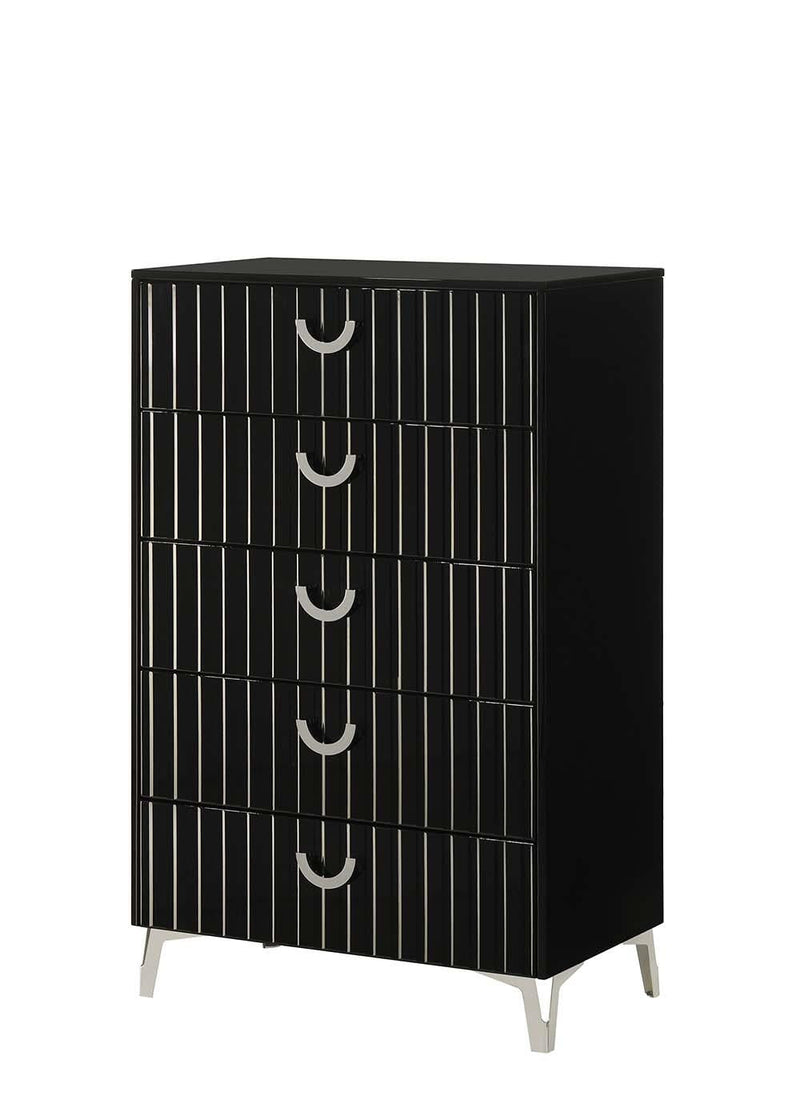 Zane - 5 Drawers Black Chest - B279-C