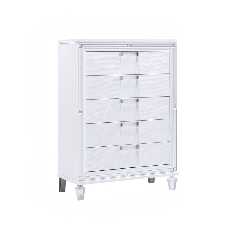 Zara White King 5 Piece - ZARA-WT-K-5PC