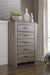 Zelen Warm Gray Chest of Drawers - Gate FurnitureChest