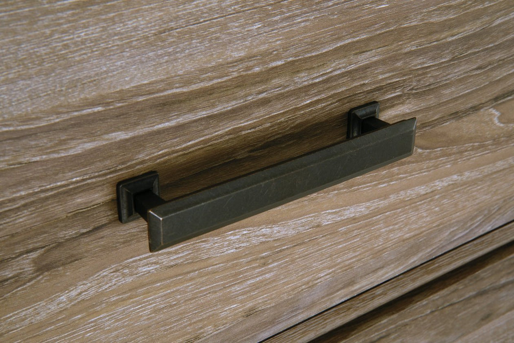 Zelen Warm Gray Chest of Drawers - Gate FurnitureChest