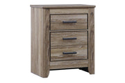 Zelen Warm Gray Nightstand - Lara FurnitureNightstand