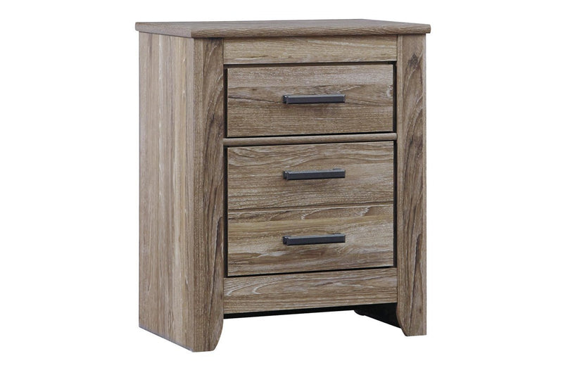 Zelen Warm Gray Nightstand - Lara FurnitureNightstand