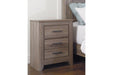 Zelen Warm Gray Nightstand - Gate FurnitureNightstand