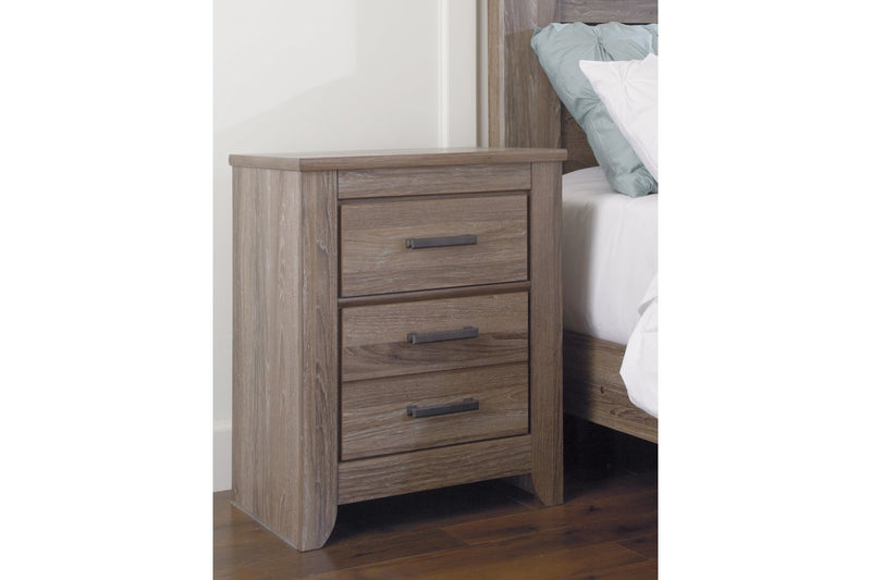 Zelen Warm Gray Nightstand - Lara FurnitureNightstand