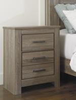 Zelen Warm Gray Nightstand - Lara FurnitureNightstand