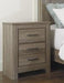 Zelen Warm Gray Nightstand - Gate FurnitureNightstand