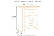 Zelen Warm Gray Nightstand - Lara FurnitureNightstand