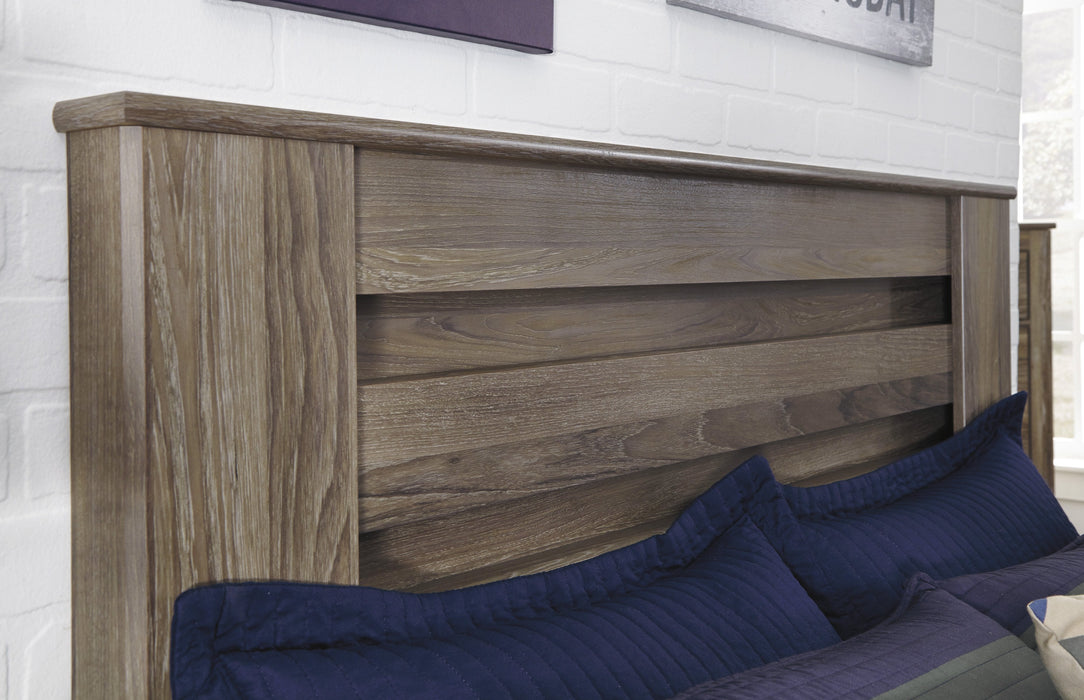 Zelen Warm Gray Panel Bedroom Set - Gate FurnitureBedroom Set