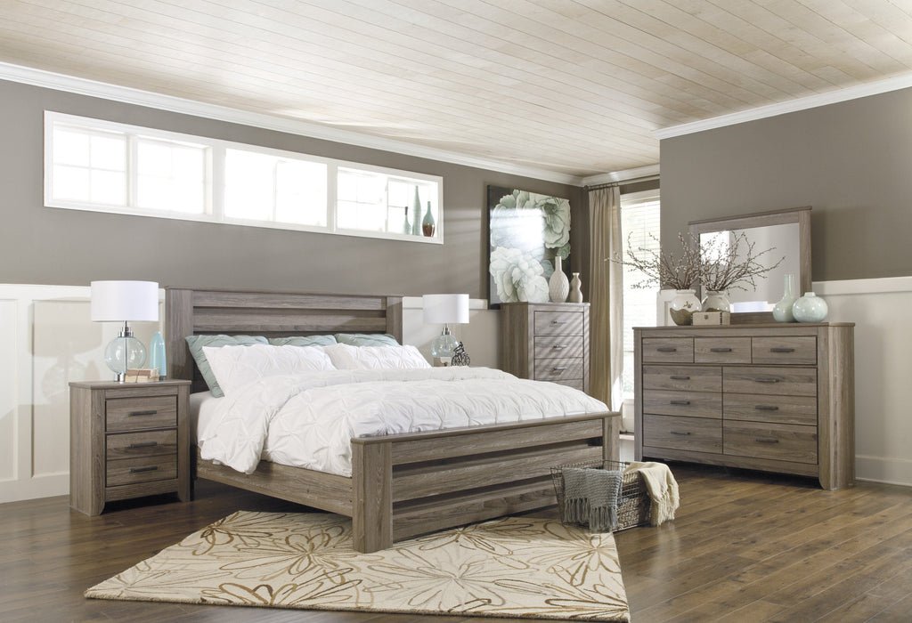 Zelen Warm Gray Panel Bedroom Set - Gate FurnitureBedroom Set