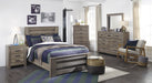 Zelen Warm Gray Panel Youth Bedroom Set - Gate FurnitureYouth Bedroom Set