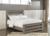 Zelen Warm Gray Queen Panel Bed - Gate FurnitureQueen Bed
