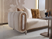 Zelve 4-pieces (2 Sofa & 2 Chair) Livingroom in Beige - 200-ZEL-3311
